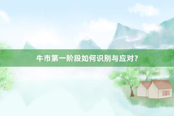 牛市第一阶段如何识别与应对？