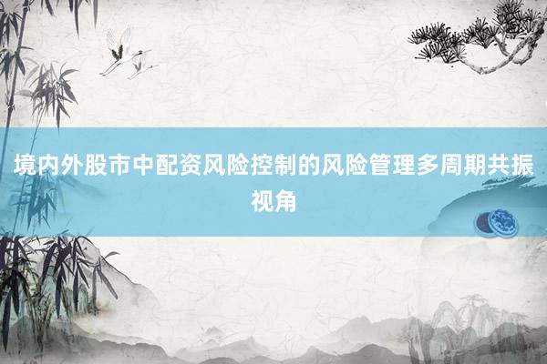 境内外股市中配资风险控制的风险管理多周期共振视角