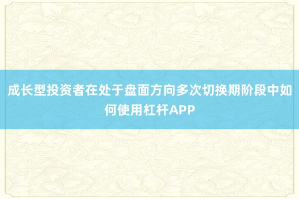 成长型投资者在处于盘面方向多次切换期阶段中如何使用杠杆APP
